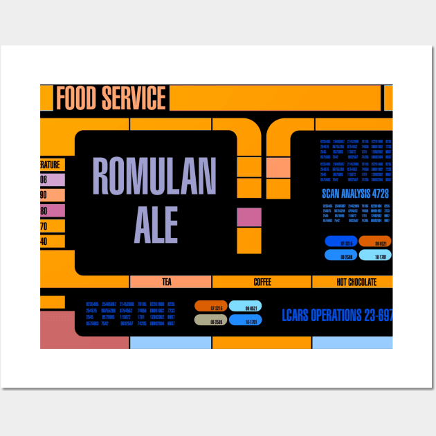 Captains Drink ROMULAN ALE! Wall Art by SimonBreeze